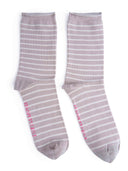 Women's Stripe Roll Top Socks