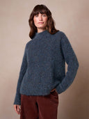 Boucle Funnel Neck Jumper