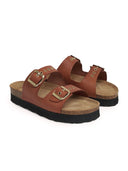 Mid Form Double Buckle Sandal
